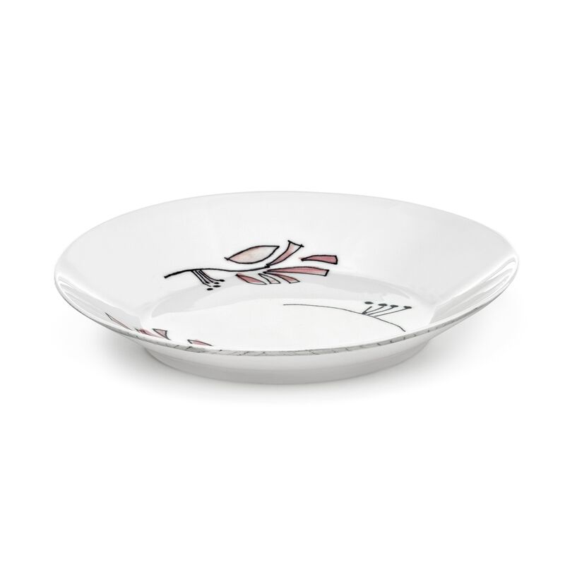 Marni Midnight Flowers Medium Deep Plates Set Of 2 - Fiore Rosa image number 0